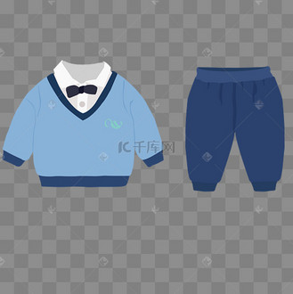 春天春季儿童春装服装服饰款式童装贴纸套图