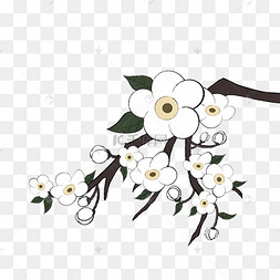 手绘梨花