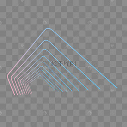 空间立体透视背景装饰下载 png下载ai蓝色系商务ppt页眉页脚下载 png