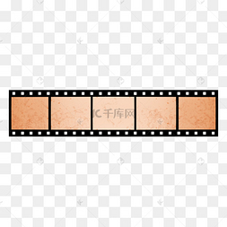 电影黑色怀旧胶卷边框