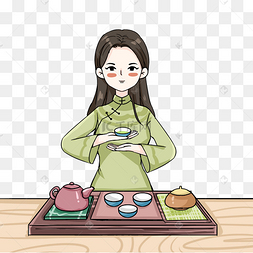 喝茶底图图片-喝茶底图图片素材免费下载-千库网