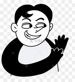 搞笑黑白表情包图片-搞笑黑白表情包图片素材免费下载-千库网