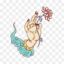 敦煌文化佛手拈花