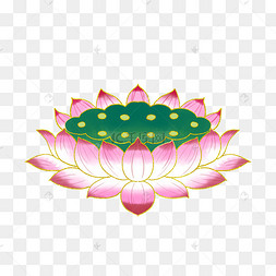 佛教粉色莲花座