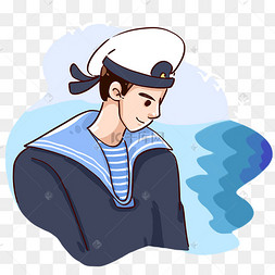 png下载psd海军军舰船只舰艇下载 png下载psd白色可爱卡通海军头像
