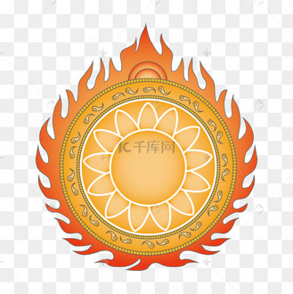 火焰佛像背光