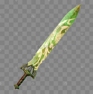 游戏电竞原画武侠立体刀剑兵器武器宝剑道具