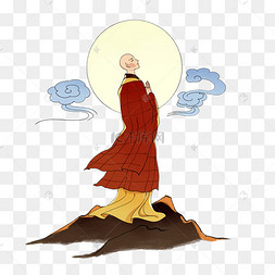 穿袈裟的僧侣