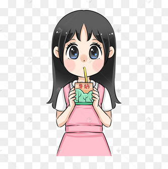 喝牛奶二次元人物