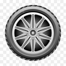 黑色汽车轮胎