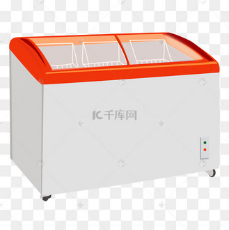 冰柜冷冻柜矢量图