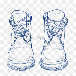 短靴手绘