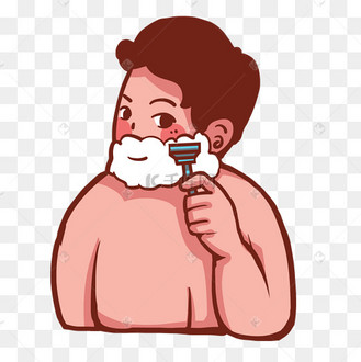 男士日常护肤剃胡子