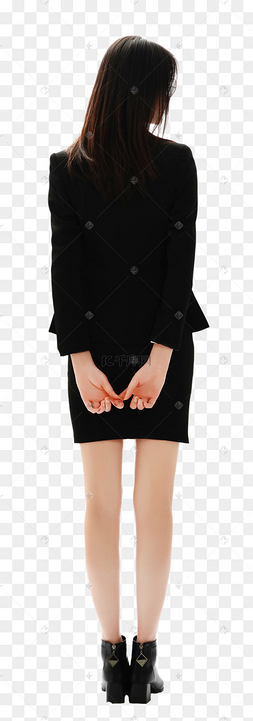 职场商务白领背影