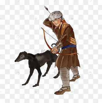 古代猎户人物