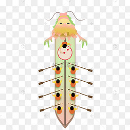 端午节赛龙舟俯视