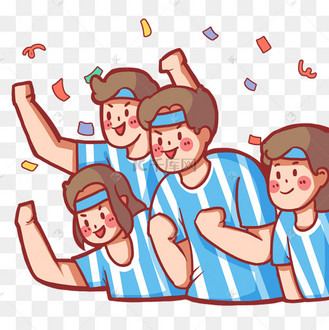 拉拉队围观欢呼球迷群众