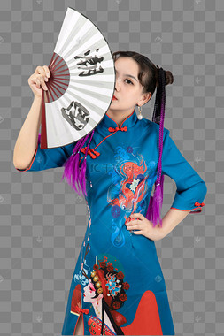 风水墨折扇夏季纳凉用品png素材下载 png下载psd新年红色扇子折扇下载