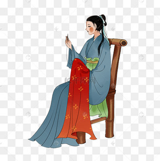 古代人物绣娘