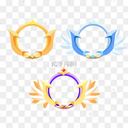 游戏会员等级圆形头像框套图