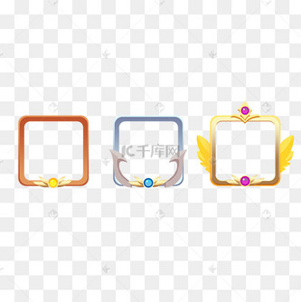 游戏会员正方形等级头像框套图