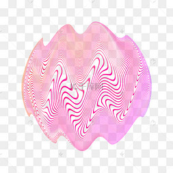 圆形粉彩色音浪波