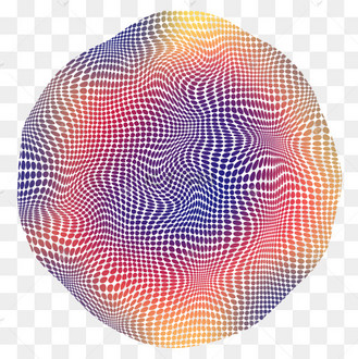 圆形音浪波点