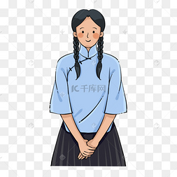 q萌民国人物女学生