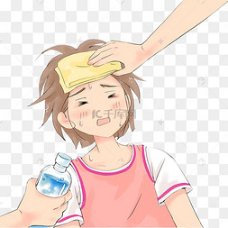 中暑救治女孩