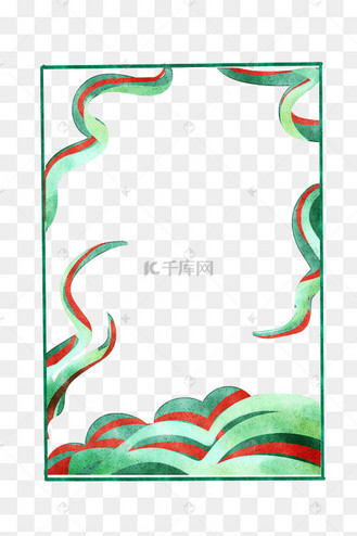 敦煌古典祥云边框