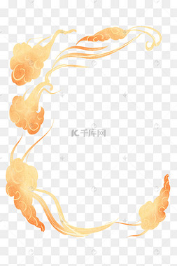 敦煌古典祥云边框