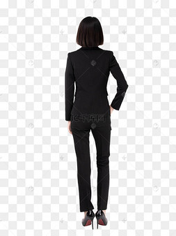 背影正装女士商务蓝衬衫正装女士白衬衫商务商务正装西服正装商务女士