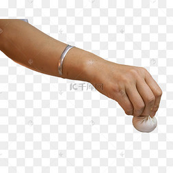 手拿包子灌汤包