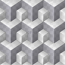 潮流欧普方形底纹视觉错位矢量图