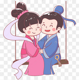 q版七夕古风牛郎织女