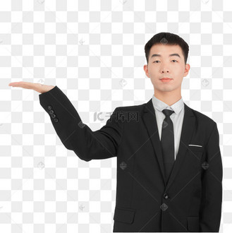 伸手手势商务男性
