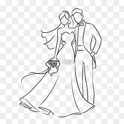 结婚喜字新郎新娘