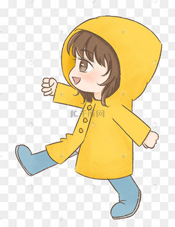 关于天文学主题的矢量插图下载 jpg下载eps穿着黄色雨衣跳水的卡通小