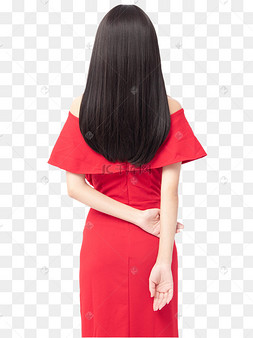 下载 png夏日美女背影下载 png下载psd古风红裙子美女下载 png复古