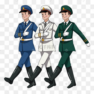 八一建军节军人踢正步