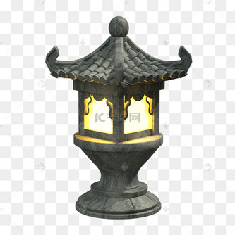 中式古风仙侠游戏地灯