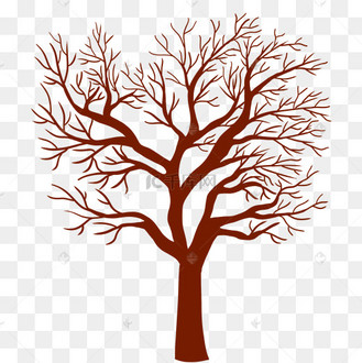 素描树干树枝线描