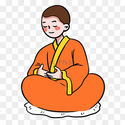 寺庙打坐的僧侣