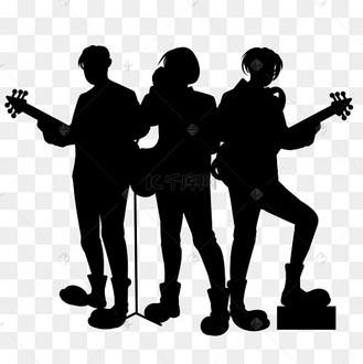 演唱会摇滚乐队剪影