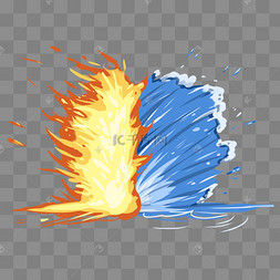 水火对战漫画特效