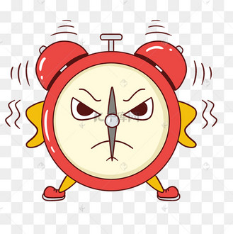 开学季开学闹钟拟人表情包