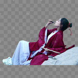 汉服饮酒女性