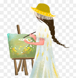 小女孩简笔画背影图片-小女孩简笔画背影图片素材免费下载-千库网