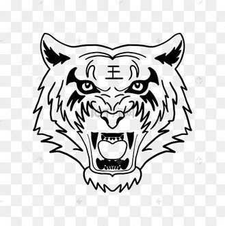 虎年新年老虎图腾象征