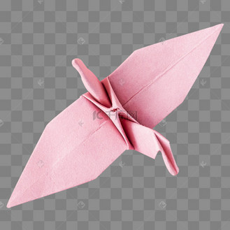 手工粉色千纸鹤